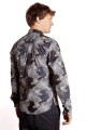 Baïsap - Chemise noir a fleur homme - Azalée 