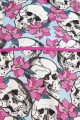 Baïsap -  Floral skull shirt - Pink Blue