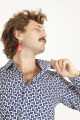 Baïsap -  White and blue shirt - Marine 