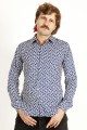 Baïsap -  White and blue shirt - Marine 