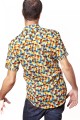 Baïsap - Camisa geometrica manga corta - Vintage