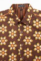 Baïsap - Brown and orange shirt - Kitsch - short sleeve 
