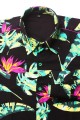 Baïsap - Chemise homme manches longues imprimé végétal - Oiseau De Paradis