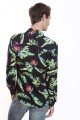 Baïsap - Chemise homme manches longues imprimé végétal - Oiseau De Paradis
