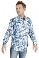 Baïsap - Blue flowery shirt - Cyanotype 