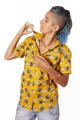 Baïsap - Camisa amarilla y negra corta - Escarabajos