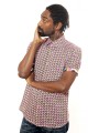 Baïsap - Geometric print shirt for men 
