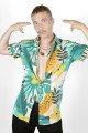 Baïsap - Camisa hawaiana verde - Tropicool