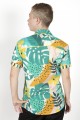 Baïsap - Camisa hawaiana verde - Tropicool