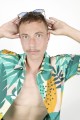 Baïsap - Camisa hawaiana verde - Tropicool