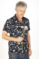 Baïsap - Dark floral shirt - Carnations 