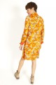 Baïsap - Vestido camisero Naranja - Flores 