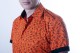 Baïsap - Camisa naranja hombre, manga corta - Perno