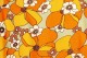 Baïsap - Vestido camisero Naranja - Flores 