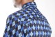 Baïsap - Chemise homme en Jacquard Bleu 
